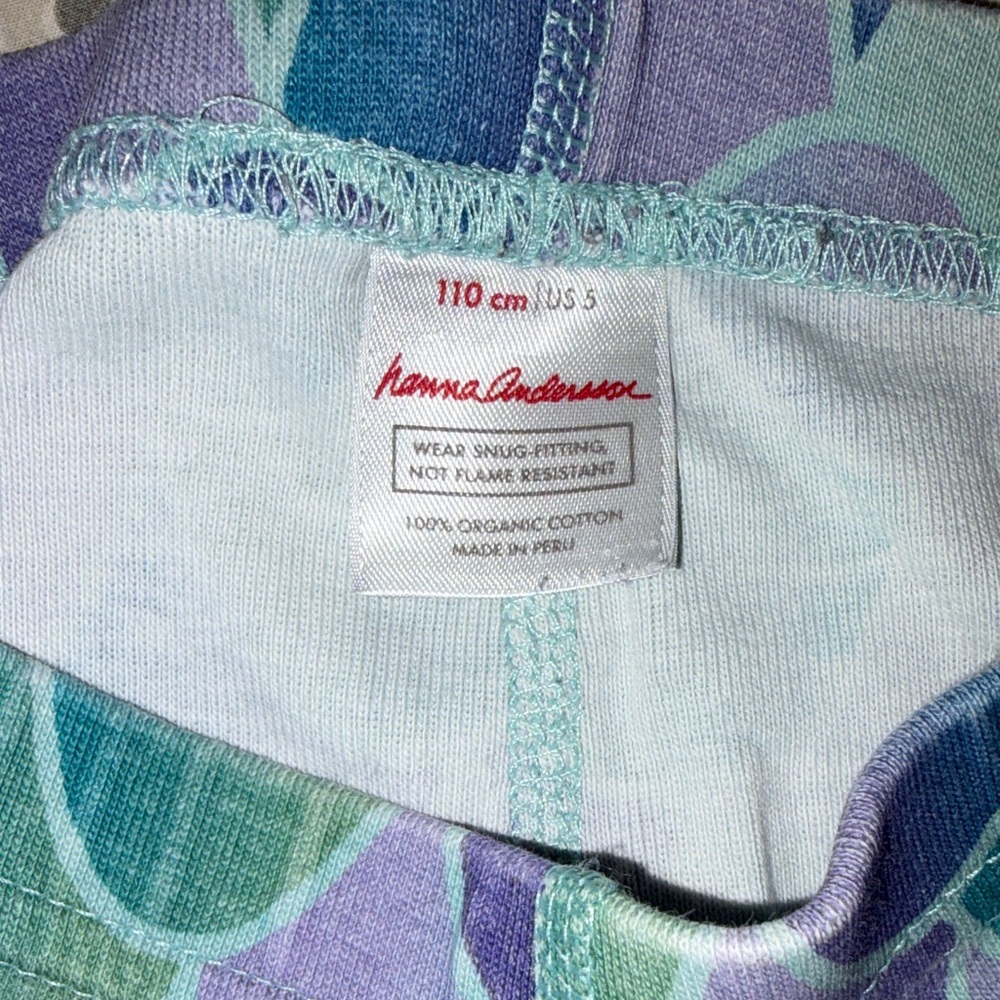 Hanna Andersson Kids Pajama Set - Purple and Blue Scales - Picture 11 of 12